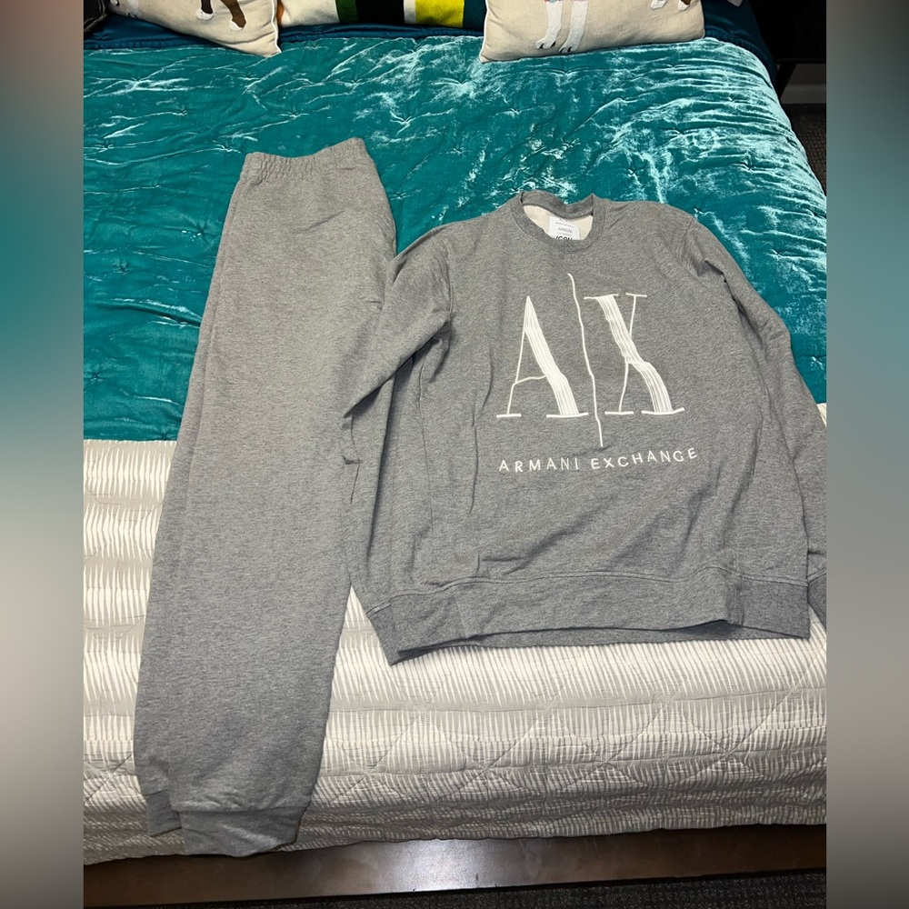Armani Exchange Grey Sweat Suit